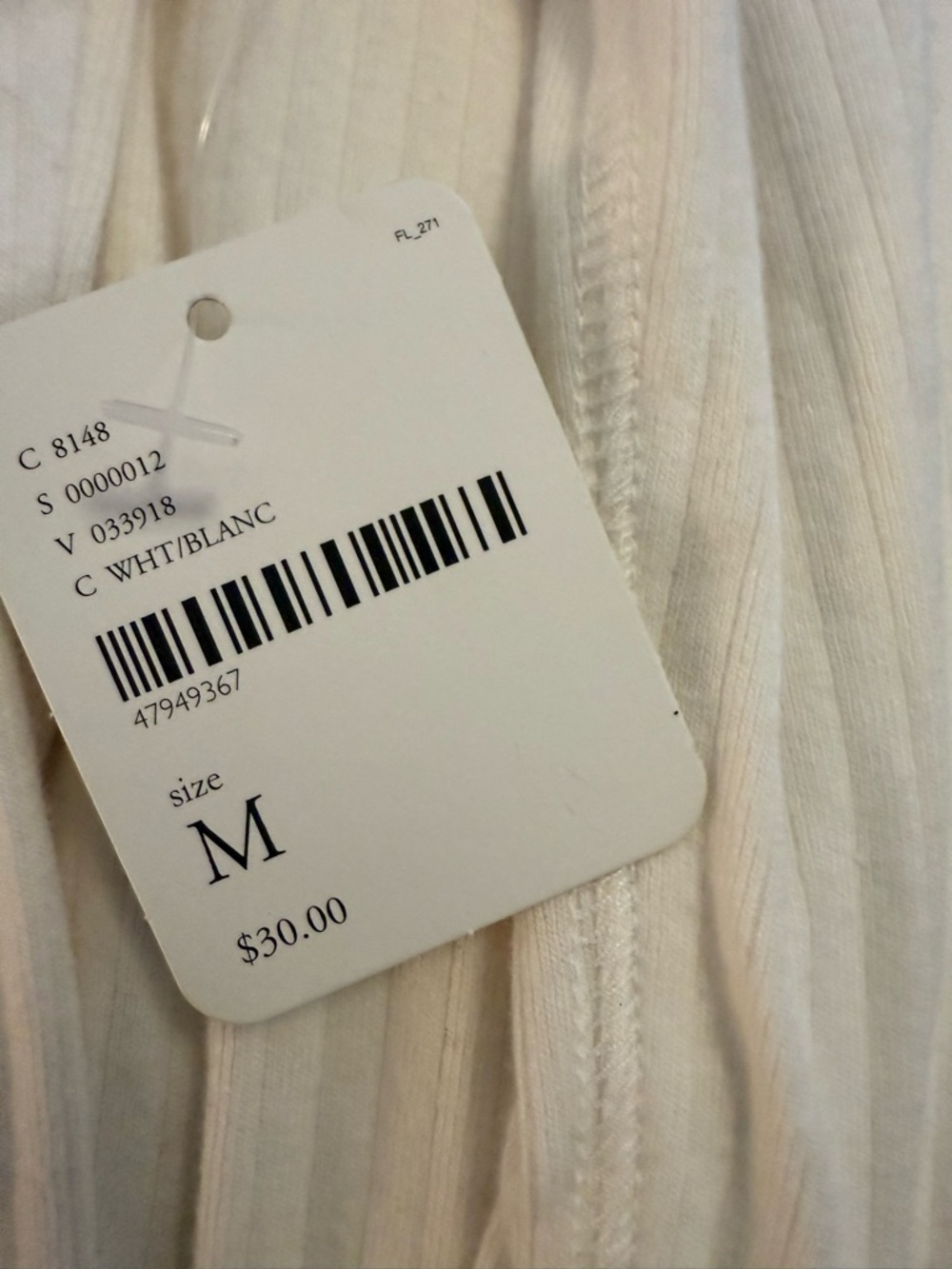 NWTs Free People Intimately mock turtle neck, ribbed, “THE RICKIE” top. Sz. M - Picture 10 of 12